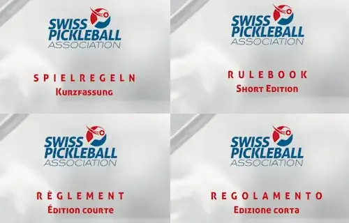 Pickleball Kurzanleitung Deutsch, English, Französisch, Italienisch