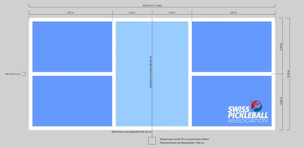 Dimensioni del campo da pickleball